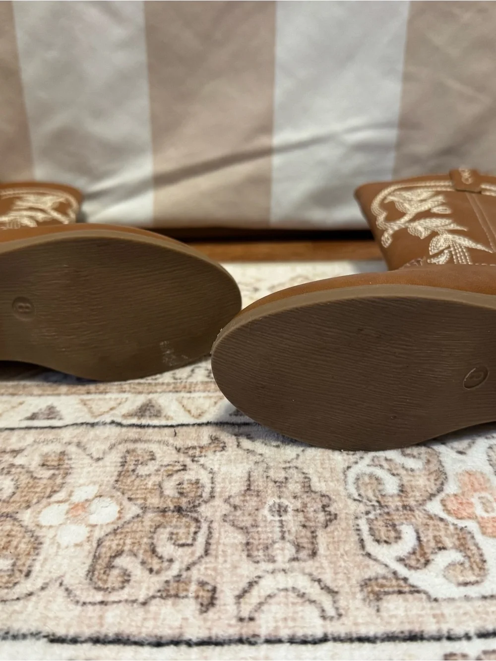 2 pairs toddler Western Cowboy Boots - Red and Brown